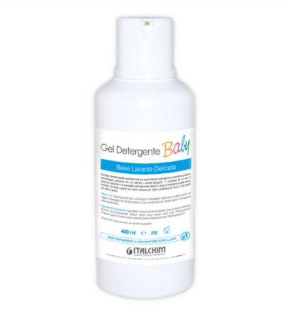 Dermo gel Detergente base lavante appositamente studiato per pelli che presentano problemi dermatologici.