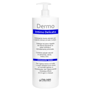 Dermo Detergente liquido ultra delicato per l’igiene intima e di tutto il corpo.